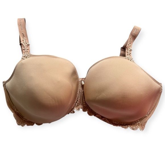 Antinéa Lace Trimmed Beige Bra women’s size 40E - Picture 3 of 8